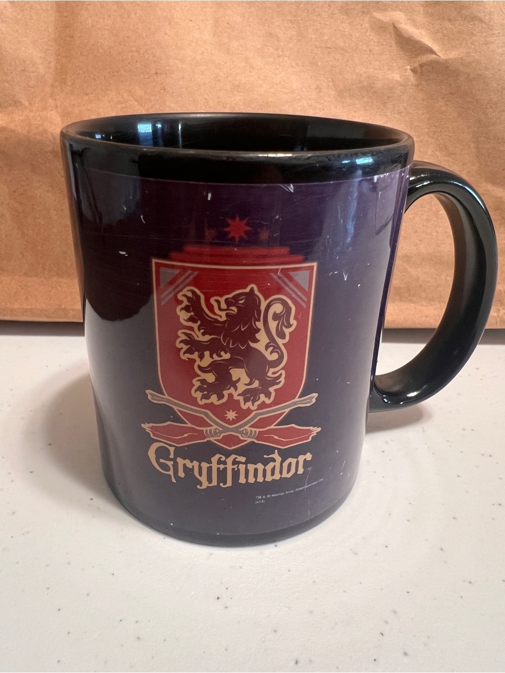 Warner Bros Harry Potter Gryffindor Crest Coffee Mug Black